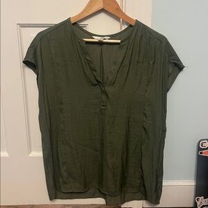 Banana Republic Olive Green Blouse